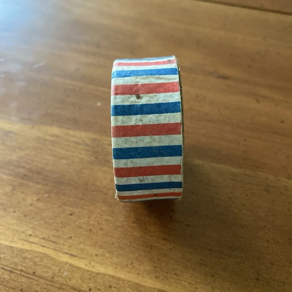 Very Old Vintage Antique Japan Paper Dexterity Dice Box Toy  Americana Primitive